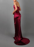 Stunning Sweetheart Split Front Sheath/Column Prom Dress-27dress