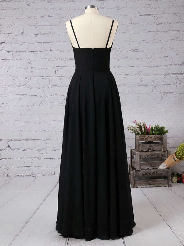 Two-Piece Floor-length Chiffon Prom Dress with Split Front27dress