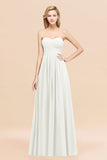 Vintage Sweetheart Long Grape Affordable Bridesmaid Dresses Online-27dress