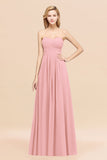 Vintage Sweetheart Long Grape Affordable Bridesmaid Dresses Online-27dress